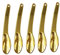 COLLBATH 5pcs Zinc Alloy Makeup Spoon Eye Cream Cream and Facial Applicators Skin Care Tools for Effortless Application and Hygiene