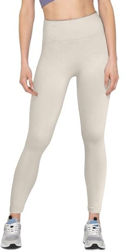 JKJFJKA Sport Leggings Damen Scrunch High Waist Yoga Push Up Elastische Weiche Hosen Gym Hose Fitness Leggins Große Größen Kompressionsl Butt Seamless Legging Laufhose Sekt L