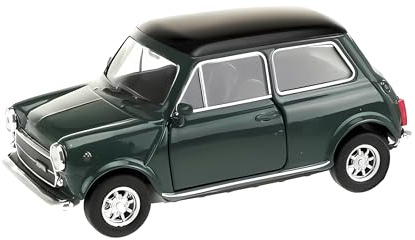 Toi-Toys MINI Cooper 1300 Modellauto 10,5cm mit Rückzugmotor aus Metall Modell Auto Spielzeugauto 4-Varianten 13 (Grün)