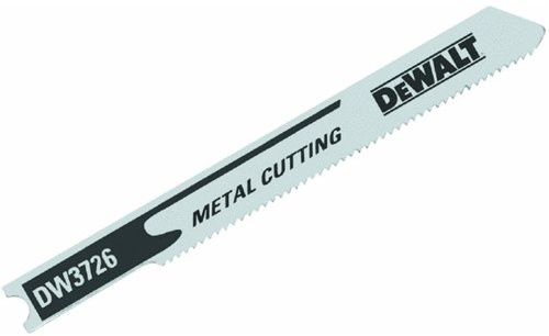 DEWALT DW3726-5 3-Inch 24 TPI Thin Metal Cut Cobalt Alloy Steel U-Shank Jig Saw Blade (5-Pack)