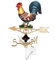 aubaho Nostalgie Wetterhahn Hahn Wetterfahne Windrad Eisen antik Stil Iron Weather Vane