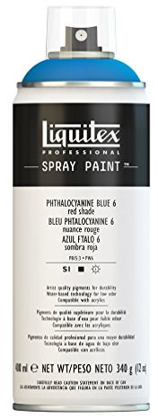 Liquitex 02418 Bombe de peinture aérosol 400 ml Bleu phtalocyanine 6/Nuance Rouge