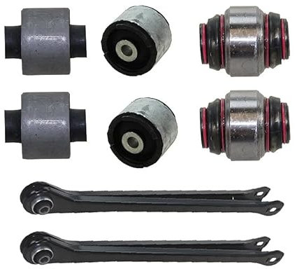 BESTPRICE 2x Querlenker Hinterachse unten links & rechts, 2x Lagerung Radlagergehäuse hinten vorne, 2x Lagerung Radlagergehäuse hinten oben, 2x Lagerung Radlagergehäuse hinten unten Kompatibel mit BMW