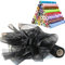 Time to Sparkle 29CM X 26M Organza Rolle Weich Schiere Stoff Hochzeit Party Geschenke(Black)