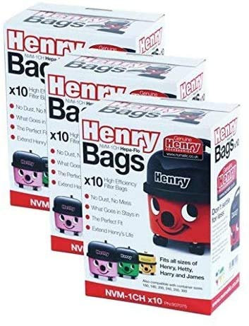 Numatic NVM-1CH Lot de 30 sacs pour aspirateur Numatic Henry