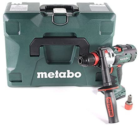 METABO 602357840 - Taladro percutor sin escobillas a bateria 18V Ah Li-Ion SB 18 LTX-3 BL Q I con maletin MetaLoc Negro, Verde, Rojo