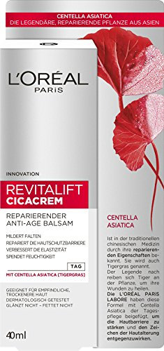 L'Oréal Paris RevitaLift CICA Creme Reparierender Anti-Age Balsam Tag, 1er Pack