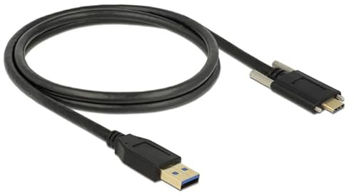 DeLock 83718 1 m USB A USB C männlich männlich schwarz Kabel USB – Kabel USB (1 m, USB A, USB C, 3.1 (3.1 Gen 2), männlich/männlich, schwarz)