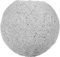 LUM&CO 31114 Abat-Jour Boule tissé en Coton, Gris Clair, 20 x 19 x 20 cm