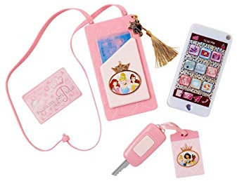 Disney Princess Style Collection On-the-Go Play Smartphone with LED Lights, Sounds & Cross Body Strap For Girls Ages 3+