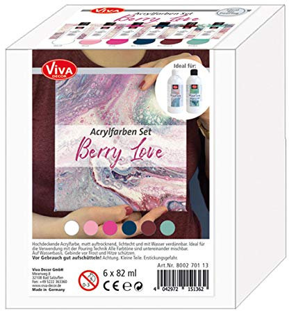 Viva Decor Acrylfarben-Set Berry Love