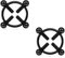 Mayhoop 2 Pièces Faux Non Piercing de Mamelon Anneau de Téton Acier Inoxidable Noir avec Vis Ajustable sans Piercing pour Femme