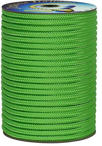 Corderie Italiane 006065821 Treccia polipropilene verde flu 14 mm - 10 mt