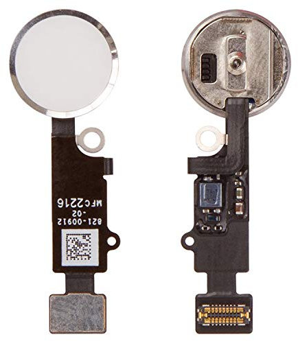 Flex Cable Repair Parts Replacement compatible with iPhone 7, iPhone 7 Plus, (Home button, white, with plastic, PRC)