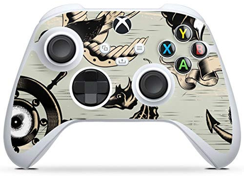 DeinDesign Skin kompatibel mit Microsoft Xbox Series S Controller Folie Sticker Anker maritim Seefahrer