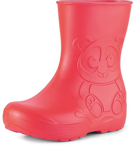 Ladeheid Stivali pioggia bambino e Bambina in EVA Stivaletti Pioggia per bambini in gomma e resistenti LA-CA-10 (Corallo, 32/33 EU)