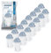 Wessper Classic Wasserfilter Kartuschen für hartes Wasser | Ersatz für Aquaphor Standard, Brita Classic, Dafi Classic Filterkartusche | Reduziert Kalk und Chlor | Reineres Wasser | Pack 15
