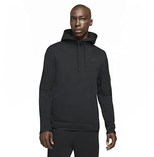 Nike Tech DD5174-010 felpa cappuccio col. Nero Nero/M