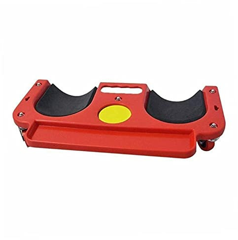 BJTDLLX Kniebrett mit Rollen Knierollbrett Knierolli Rolling Knee Pads Bodenleger Werkzeug Knieschoner Arbeiten Werkstatt Garten Knieroller Knieschutz Rot, Max. Last 120kg