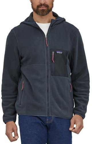 Patagonia Men's Microdini Hoody T-Shirt, Pitch Blue, S