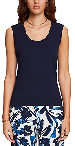 ESPRIT Damen 053EE1K310 T-Shirt, 400/NAVY, XXS