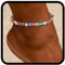 Handcess Boho Fußkettchen Damen Fussketten Bunte Perlen Fußkettchen Elastisch Fußschmuck für Frauen und Mädchen (BuntB)