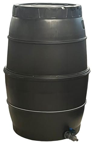 Selections Rain Water Collector Waterbutt Garden Barrel with Tap & Lid (170 Litre)