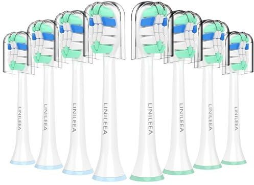Zahnbürsten-Ersatzköpfe für Philips Sonicare, elektrischer Bürstenkopf, kompatibel mit Phillips Sonic Care Zahnbürstenköpfen, 8 Stück