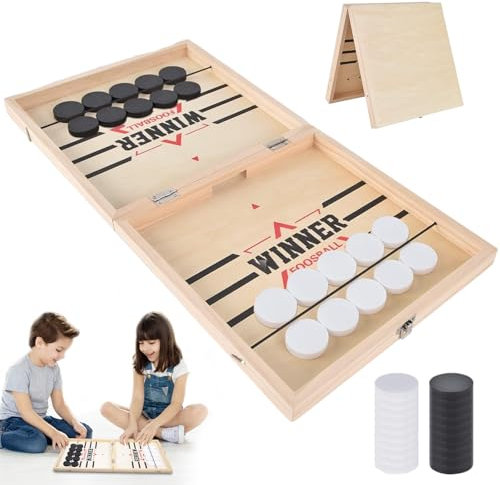 Tischfußball Gewinnerspiele, Sling Puck Spiel, Interaktive 2-in-1 Eltern-Kind Interaktion Katapult Brettspiel, Tischfussball, Tischfussball Spiel, Tischhockey, Tischspiele für Erwachsene und Kinder