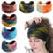 6Pcs Headbands for Women Wide Knotted Turban Bandana Boho Head Scarfs Wraps Yoga Hairbands Fabric Elastic Headband Sport Running Headscarves (splicing headband)