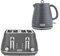 Salter Ripple Kettle & Toaster Set – 1.7L Capacity, Electric Cordless, Removable Filter, Auto-Shut Off, 4 Extra Thick Toasting Slots, Removable Crumb Tray, 6 Browning Levels, Self-Centring, COMBO-9412