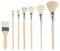 Acrylic Paint Brush Set, 7 Pieces Assorted Size Mop Brushes with Wooden Handles for Acrylic, Watercolor, Oil Painting