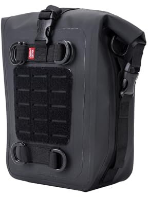 Greanthour wasserdichte Motorrad HeckTasche,Front Bumper,Trocken Motorrad Gepäck Sissybar Tasche Rücksitz Satteltasche für Enduro Abenteuer(Schwarz-60L)