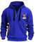 Hoodie Herren Oversize mit Halb Zip Warm Luftig Winter Sweatshirt Herren mit Kapuze Wasserdichter Reißverschluss Langarmshirt 3XL Locker Casual Kapuzenpullover Multi Taschen Hoody