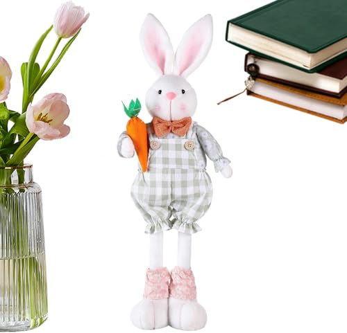 Raypontia Osterhasen Mit Ausziehbaren Beinen, Osterhase Deko, Hase Kuscheltier, Frühlingsdeko Für Zuhause Wohnzimmer