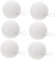 SHINEOFI 6 Stück Christbaumschmuck Weihnachtsbaum -Ornamente Mini Hängend Gefälscht Funkeln Wohnkultur Ball Hersteller Christbaumkugel Formen Für Geformt Flocke Hochzeit Weiß Schaum