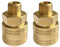 2 Pièces Raccords Rapides Air Comprimé 1/4 Pouce, Couplage Air Comprimé Filetage Mâle DN 7.2, Connecteurs Pneumatiques en Laiton avec Clapet Anti-Retour, Compatible Compresseurs Outils Pneumatiques