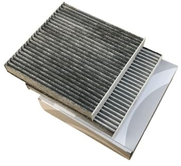 2 Stück Auto-Klimaanlagen-Innenraumfilter 64319395930 Kompatibel mit BMW F25 F26 X3 X4 18d 20i 20d 28i 30d 35d 35i M40i xDrive Aktivkohle