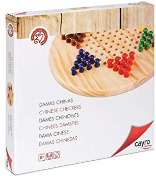 Cayro - Dames Chinoises - Jeu De Société Traditionnel - Jeu pour Enfants - Jeu De Société - Stratégie - Jetons - Jusqu'À 6 Joueurs - Famille Et Amis - Amusant