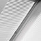 Original VELUX Jalousette Jalousie für GGL / GPL / GHL / GTL / GGU / GPU / GHU / GTU FK06 in der Farbe 7001 / Uni Weiß, Seitenschienen in Silber / PAL FK06 7001S