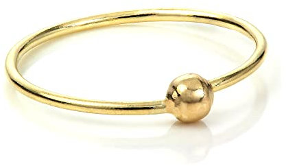 9 Karat Gelbgold 8mm BCR (Ball Closure Ring) Hoop Nasenring