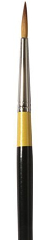 Daler Rowney System 3 Artist Acrylic Paint Brush - Long Handled Round (Size 4)