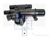 FACET 7.8506 Thermostat Kühlmittel Kühlwasserthermostat mit Dichtung 89°C Kompatibel mit RENAULT Scénic 2 JM0/1 1106000QAF KW 580 506 1769067JG0000