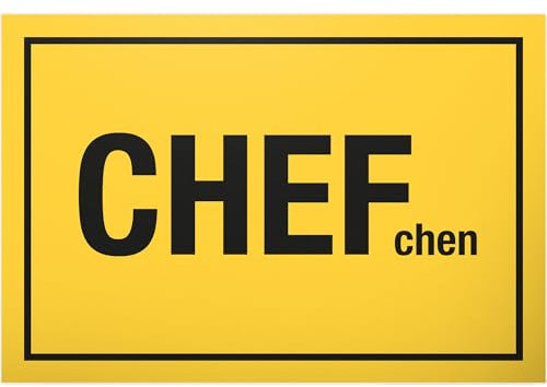 DankeDir! CHEFchen - Schild mit Spruch Türschild 30 x 20 cm Lustige Geschenkidee Büro - Scherzartikel Spaßartikel Lustiges Geschenk Chef Geburtstagsgeschenk Büro Deko
