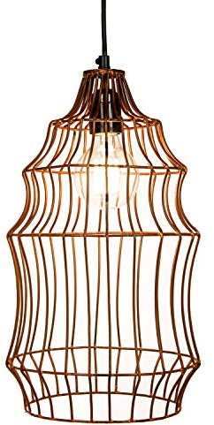 MAADES industrielle Vintage Pendelleuchte Lampe | Hängeleuchte Range Kupfer 40cm hoch, für E27 Leuchtmittel | Diese Deckenlampe ist für Ihre Küche, Wohnzimmer oder hängend über den Esstisch