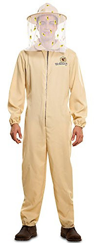 EUROCARNAVALES Kostüm Imkermeister Matthias Gr. S M/L beige Overall Imker Bienenzüchter Beruf Karneval (M/L)