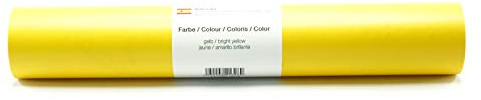 Selbstklebende Wandtattoo-/ Plotterfolie Vinylfolie matt 30,5 cm x 3 m - Farbauswahl, Farbe:312 Gelb