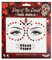 Moon Terror Joyas para la cara | Día de los Muertos | Festival cara cuerpo gemas, Maquillaje SFX, Maquillaje Cristal Ojos Glitter Stickers, Joyas Tatuaje Temporal Neón 1 Unidad (Paquete de 1)