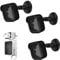 TIUIHU Blink Outdoor Camera Mount, Weatherproof Protective Cover and Adjustable Bracket with Blink Sync Module 2 Socket Mount for Blink Camera System (Black, Pack of 3)