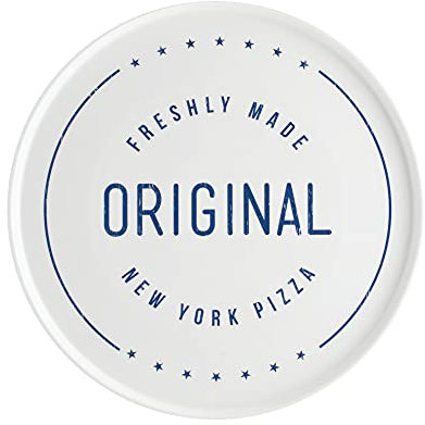 Typhoon World Foods New York Assiette à pizza en porcelaine 31 cm